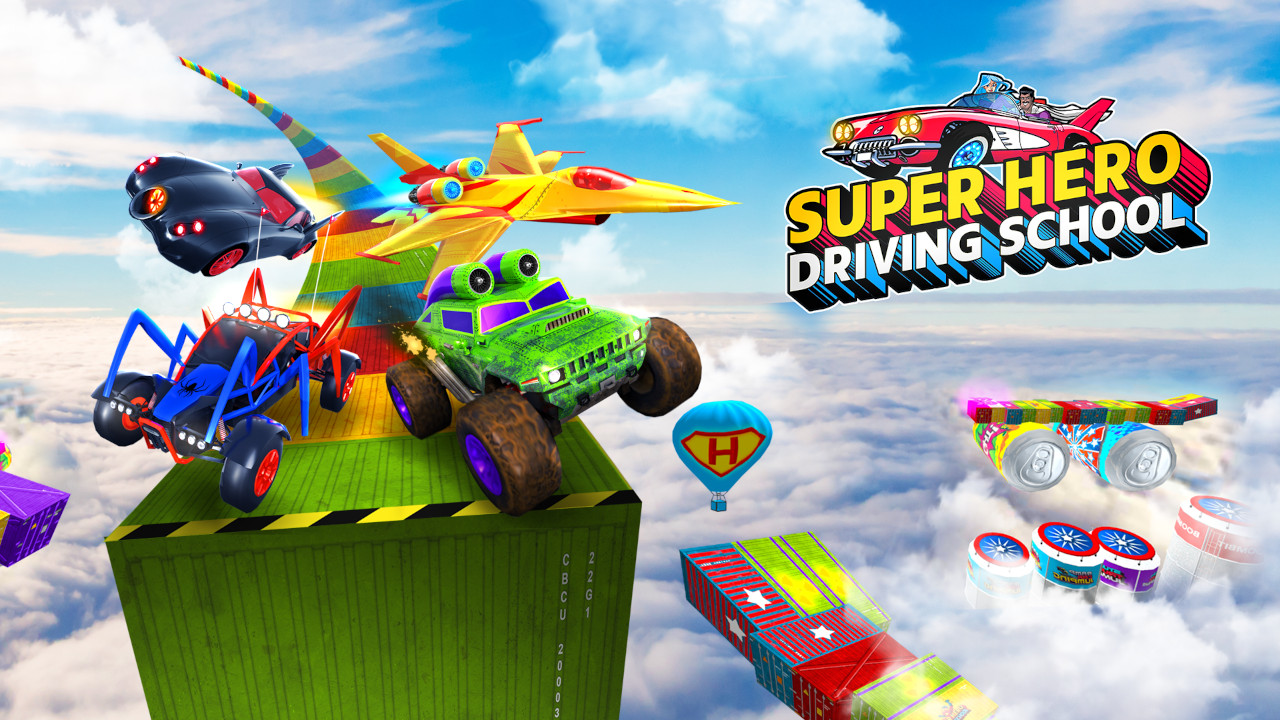 Super Hero Driving School Cover